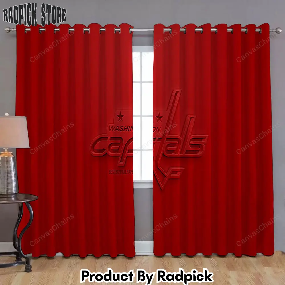 Radpick washington capitals window curtains hockey ice hockey nhl curtains living room curtains for window rp852115